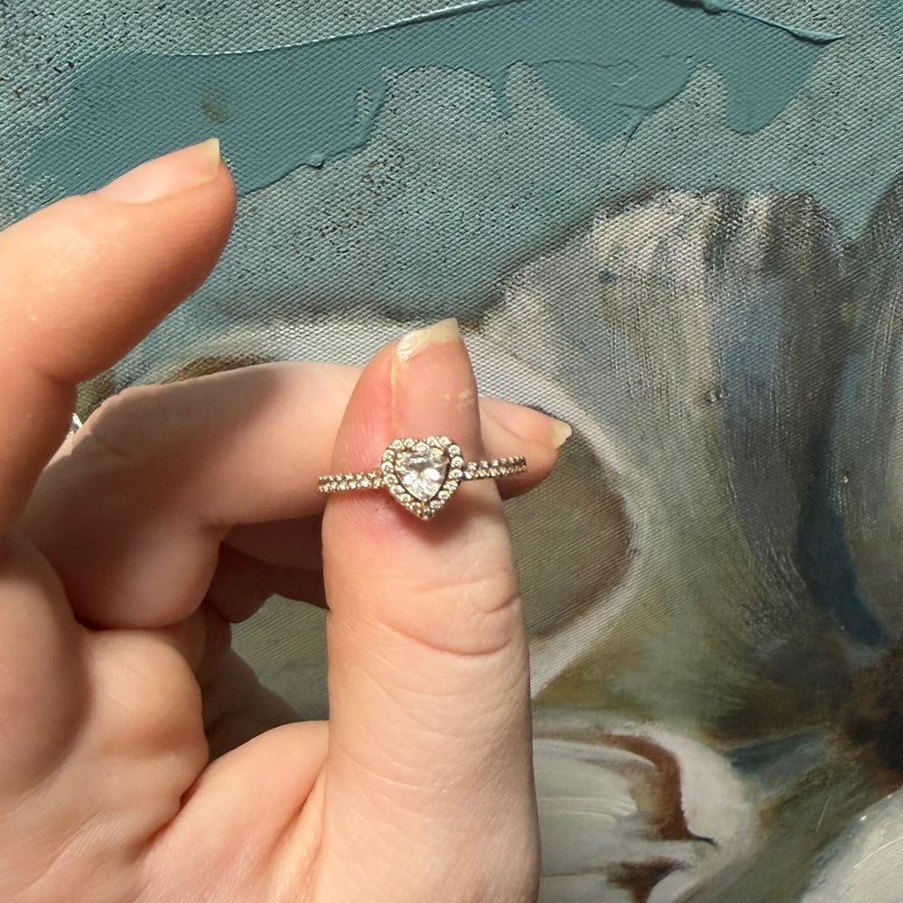 Pandora CZ 14k Gold ring - Picture 4 of 5